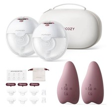 Momcozy M5 Double Breast Pump A1 Heated Lactation Massager Bundle NEW Sealed