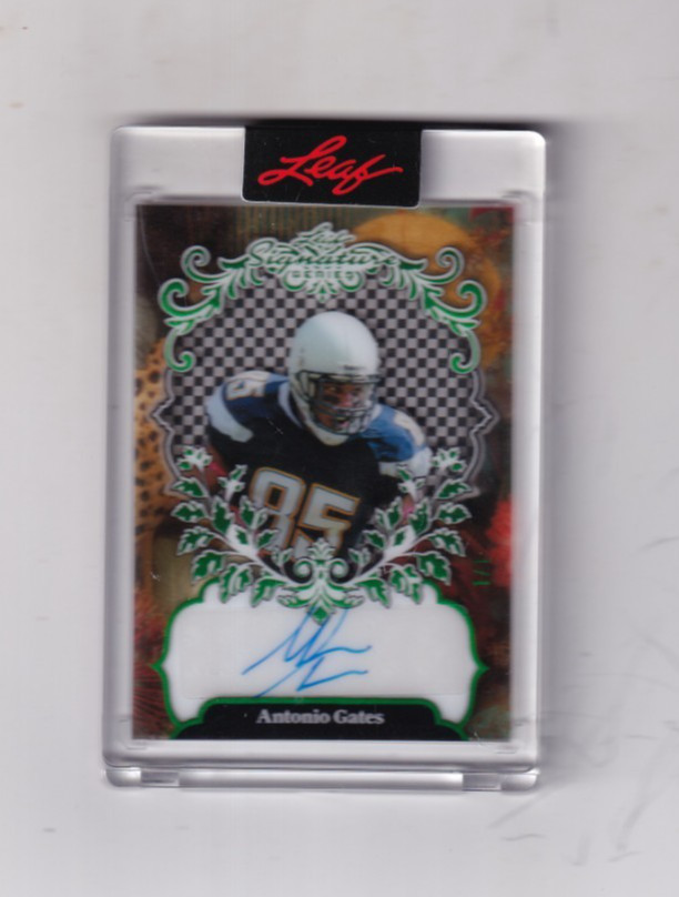 2026 ANTONIO GATES LEAF SIGNATURE SERIES AUTO/AUTOGRAPH  1/1  SAN DIEGO CHARGERS