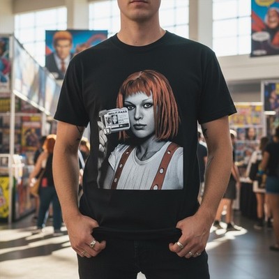 Fifth Element Shirt Leeloo Dallas Multipass Tee 90s Sci Fi Movie