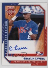 2021 Panini Elite Extra Edition Signatures Braylin Tavera #214 Auto 17hc