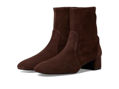 Stuart Weitzman Maeve Bootie Walnut Leather Ankle Boots Women's 9.5 M