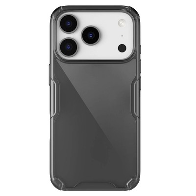 NILLKIN NATURE PRO TPU-HÜLLE FÜR IPHONE 17 PRO, HALBTRANSPARENT, SCHWARZ