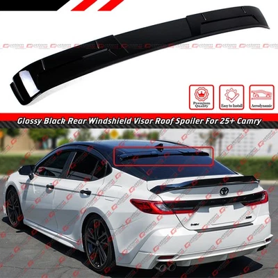 For 2025-26 Toyota Camry LE XLE SE XSE Gloss Blk Rear Window Roof Visor Spoiler - Bild 1 von 4