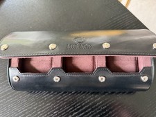 *MIRAGE LUXURY TRAVEL* 3 Watch Case / Watch Roll / Organiser - Jade Black (BNIB)