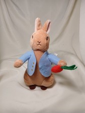 Beatrix Potter Peter Rabbit 7" Plush With Radish Soft Toy By Promidea 080326