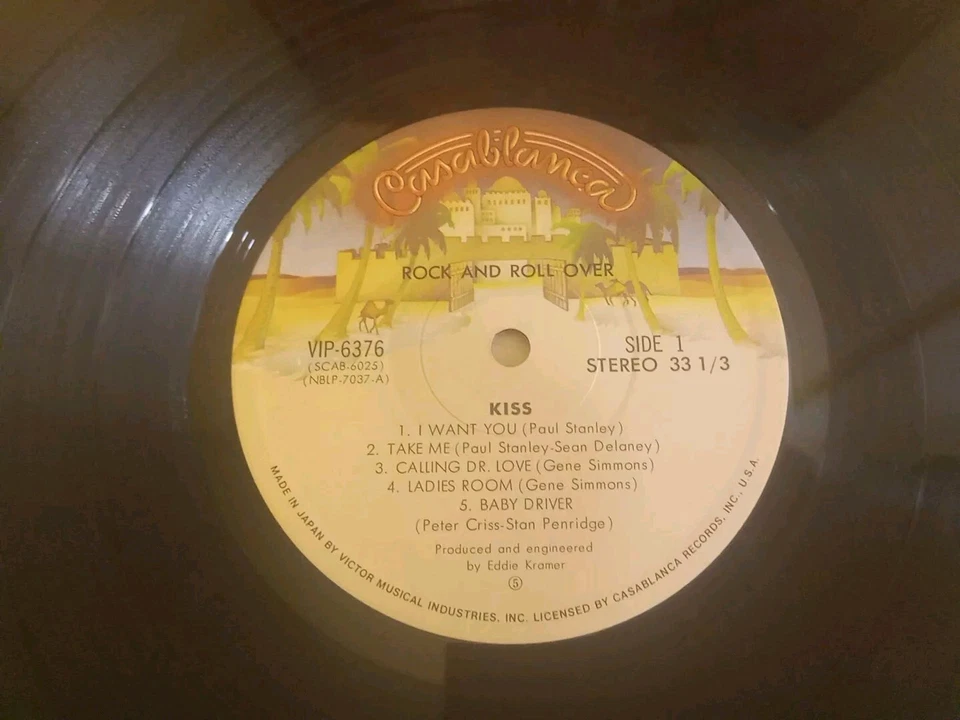 KISS -Rock N Roll Over 1 St Japan Press,Vip 6376 / In USA Cover Ex - Image 3 of 4
