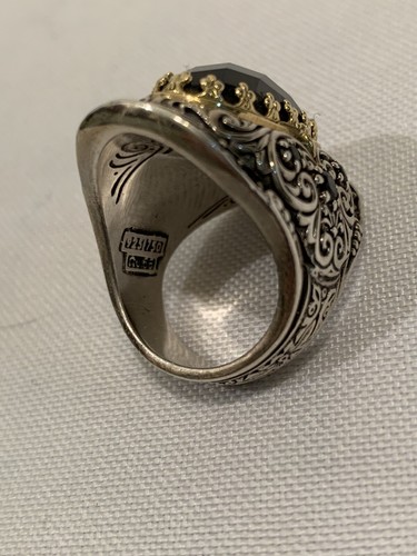 konstantino Unisex Ring Gr. 7 Schwarz Diamant - Bild 4 von 6