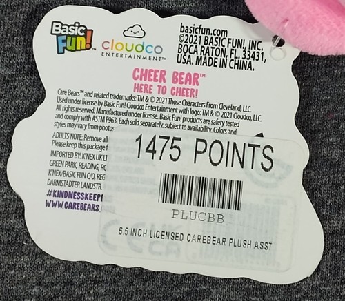 Cheer Bear Oso Rosa Cuidado Osos Peluche Animal Juguete 6" Arco Iris Corazones Etiquetas Regalo - Imagen 9 de 13