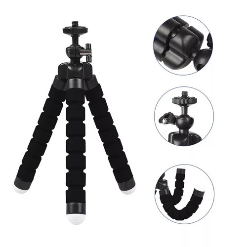 Tripod Stand Mini Octopus Small Adjustable Suitable For Phone Camera - Photo 7 sur 15