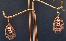 Artisan made 1.5 Copper Pierced Earrings