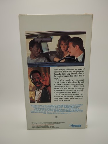 Beverly Hills Cop VHS 1985 Paramount Home Video White Case - Picture 2 of 8