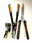 3-pack Fiskars Powergear  Lopper 25'' L5525 Hedge Shears 25" Pruner 8" New Tools