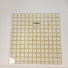 1988 Omnigrid Clear Quilting Cutting Measuring Mat 12x12 Sewing Crafts USA Made