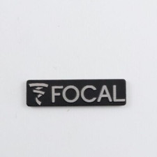 FOCAL Speaker Replacement Brushed Aluminum Badge Emblem Logo - BMW Peugot Toyota