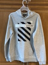 EC boys LARGE IDEOLOGY gray 24" L jacket hoodie chest 40" sleeve 24" FAST SHIP