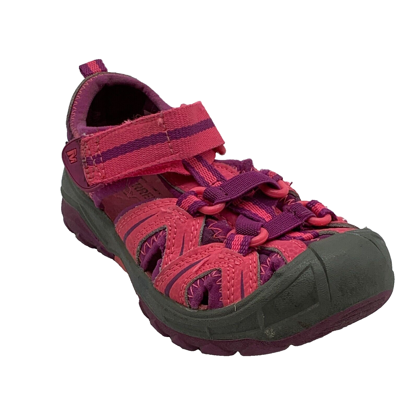 Merrell Hydro taglia 9 sandali bambino rosa viola grigio MC55689 acqua bambino giovane S2