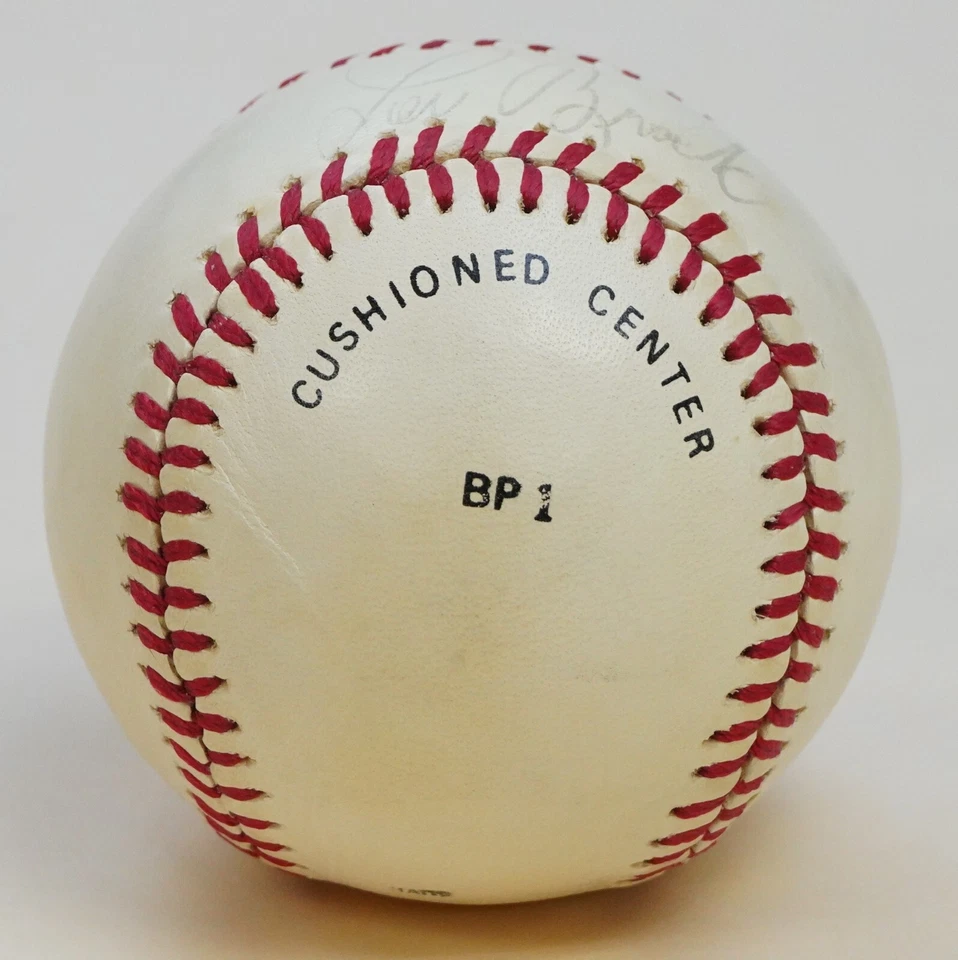 Lou Brock Signed Vintage Baseball PSA/DNA COA Autograph Cardinals Hall of Fame 1 - Image 3 of 4