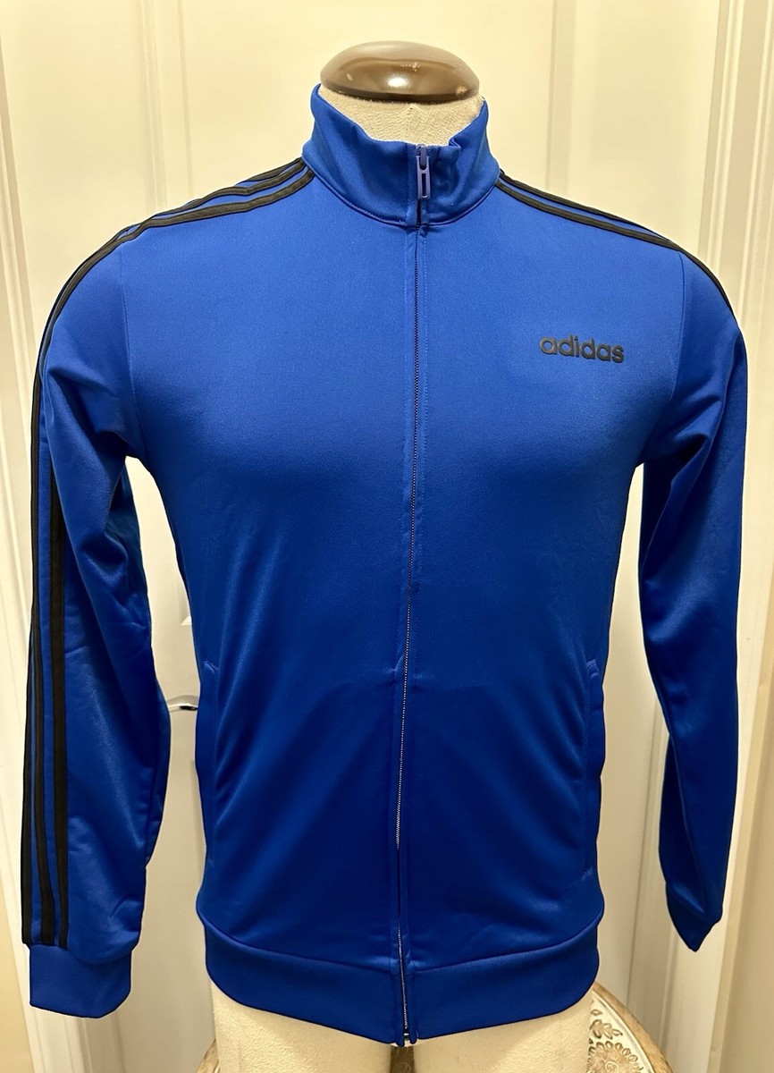 Adidas Full Zip Track Jacket Small Royal Blue Black 3 Adidas Full Zip Track Jacket Small Royal Blue Black 3