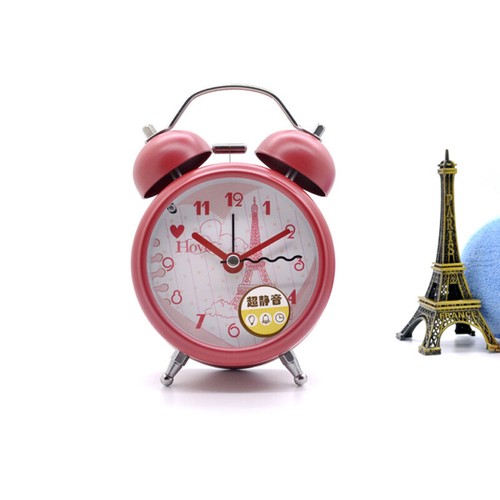 Nuevo Encantador Reloj Alarma de Mesa de Escritorio con Doble Campana de Metal de Colección - Imagen 3 de 16