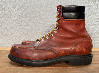 Vintage Red Wing Boots Mens 11.5AA Brown Leather 404 Workwear Made 