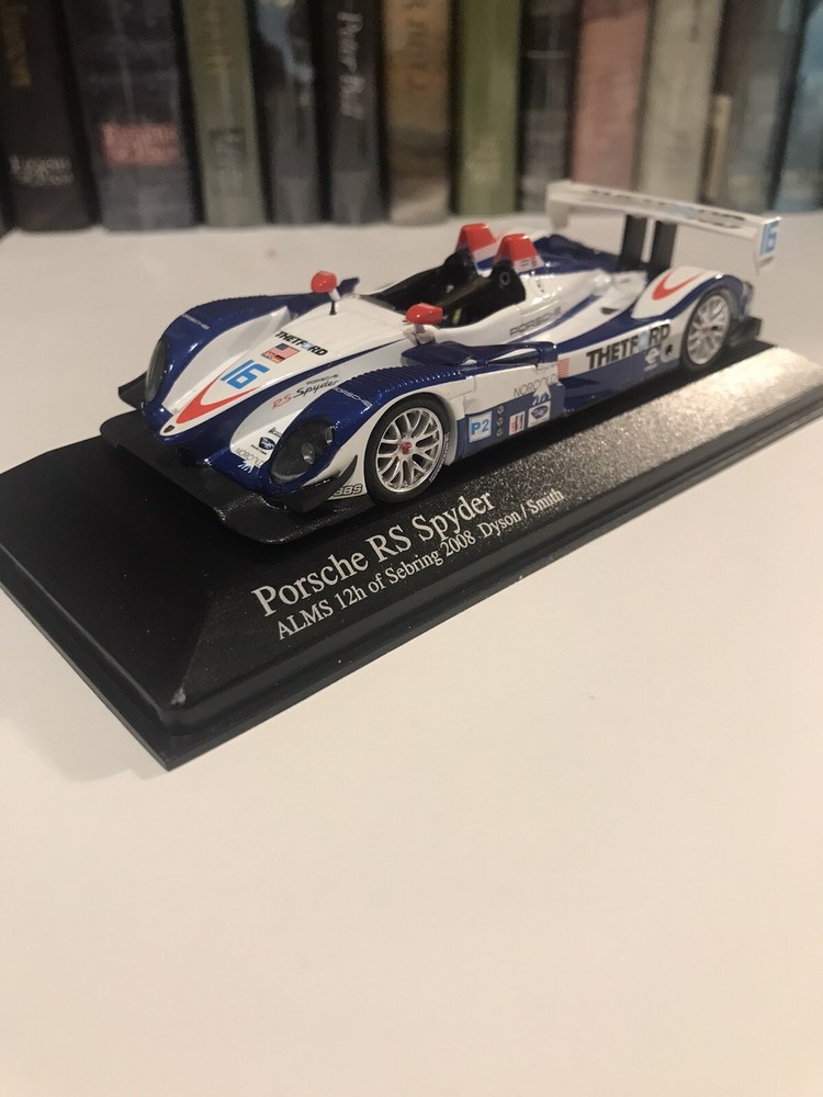 Porsche RS Spyder 1/43 Minichamps ALMS Sbrng 12h ‘08 Dyson/Smith #16 400 086816