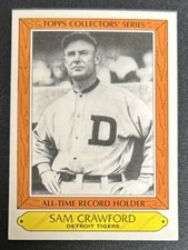 1985 Topps Collectors Series All-Time Record Holder Sam Crawford Baseball Card 9
