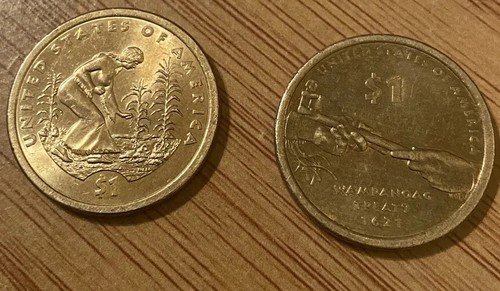 (36)2000 P&D SACAGAWEA $1DOLLAR US LIBERTY COINS&Rare WampanoagTreaty/AGCULTURE
