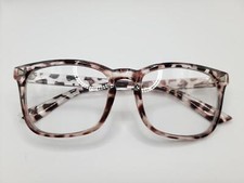 Oval Blue Light Blocking Glasses Gray Tort Unisex