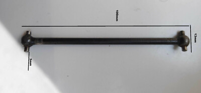 ZD Racing Antribswellen 2 Stück Dogbone hinten / Mitte 100mm 1/8 Hundeknochen