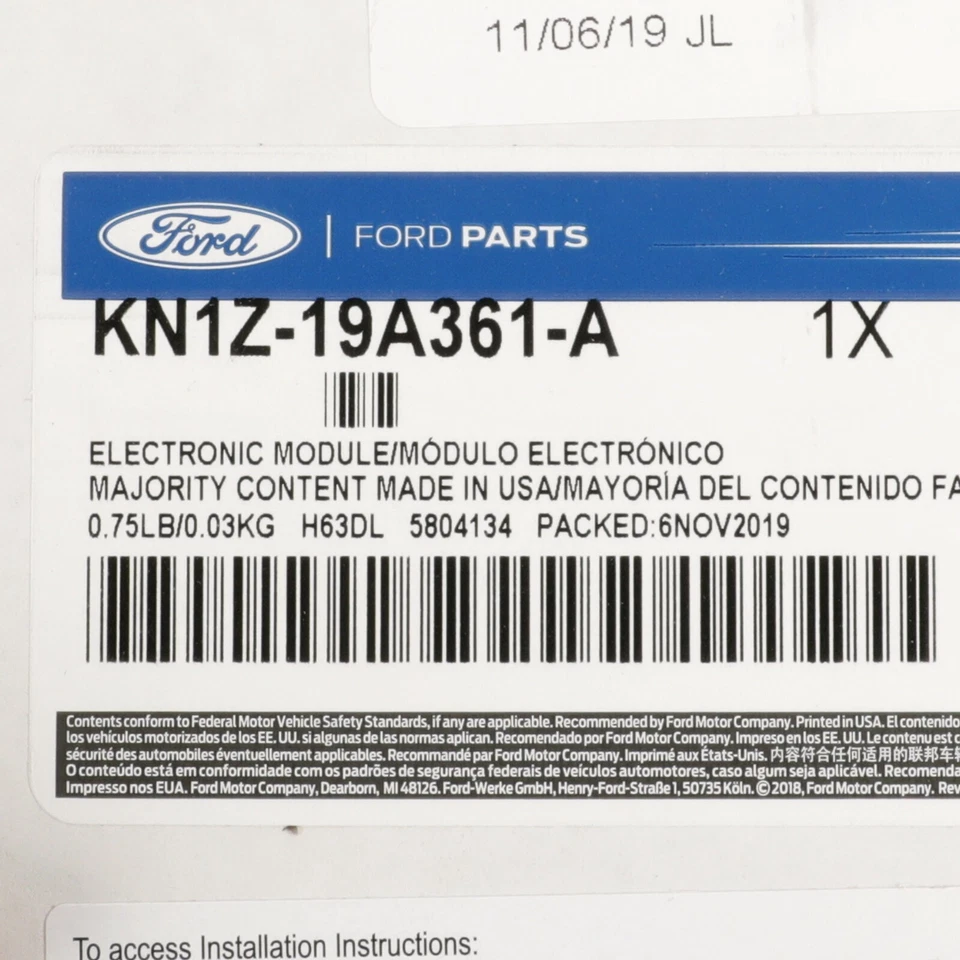 OEM NEW FORD Security System With Remote Start 18-20 Ranger F-150 KN1Z*19A361*A - Изображение 3 из 3