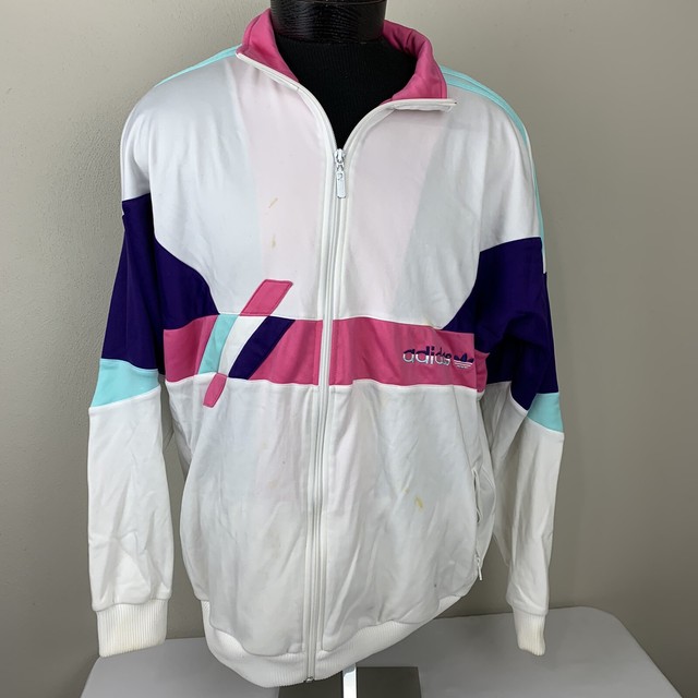 Vintage Adidas Track Jacket Trefoil Originals Team Coat Firebird Menâs XL Pink | eBay