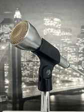 Voice of Music Vintage Microphone Black Metal Stand Untested