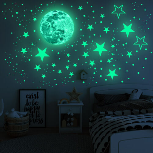 437PCS Luminous Stars & Moon Wall Stickers Decal Kid DIY Room Decoration - Picture 9 of 9