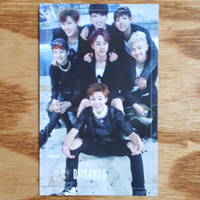 Group Cut Official Photocard BTS 1st Album Dark & Wild Genuine Kpop