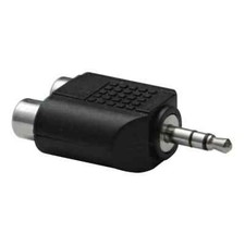 2 Pack - 3.5 MM 1/8" TRS Male to 2 RCA Female Splitter - Stereo Adapter Jack
