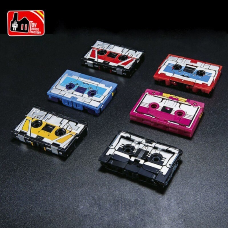 Set 6 Transformers Soundwave Cassette Rumble Laserbeak Ravage