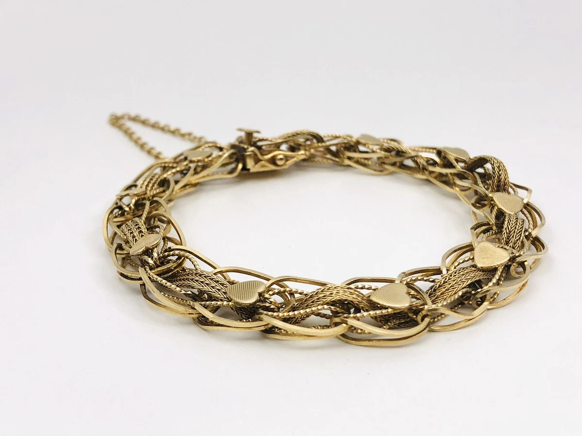 Vintage yellow gold online bracelet