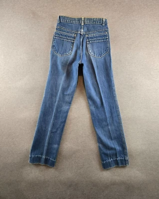 Vintage Levi's Mens 1983 520 straight jeans Size 28x29 - Mid Wash Whiskers 80s - Image 1 of 4
