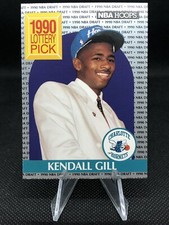 1990 NBA Hoops Lottery Pick Rookie Card Kendall Gill #394 Charlotte Hornets