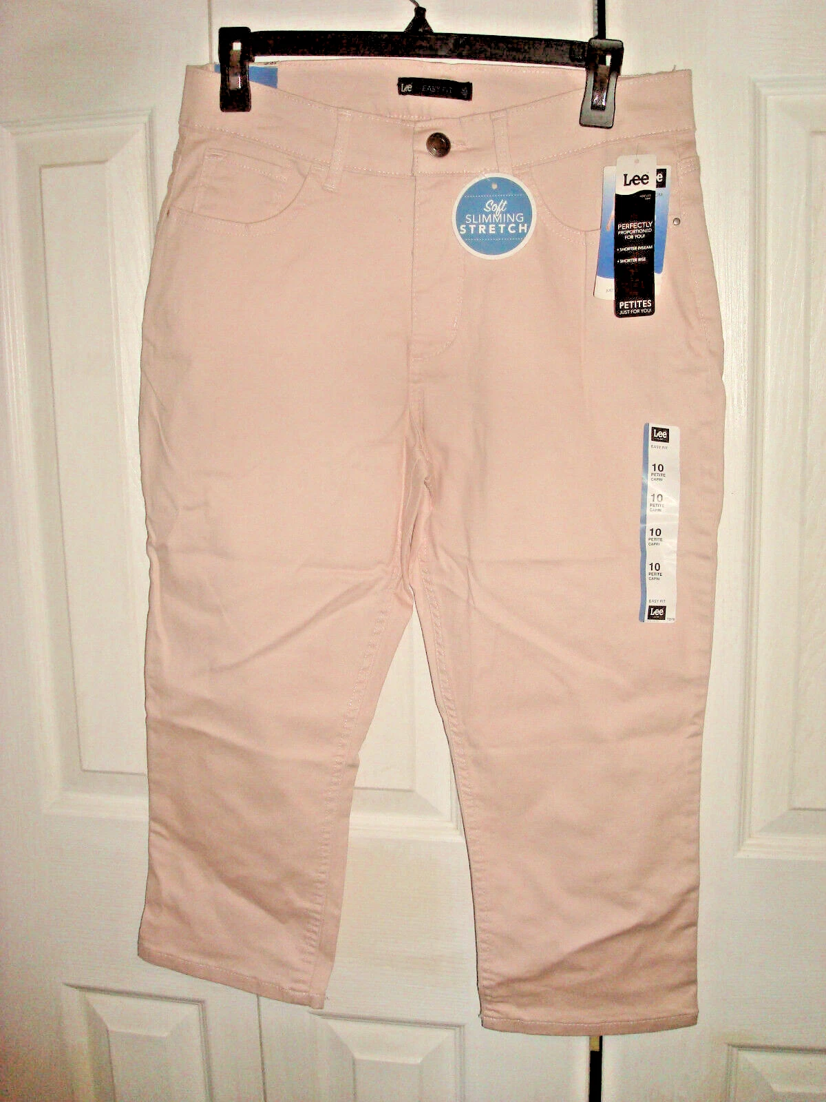 Ladies Petite Lee Capri Oleander Size 10P Med NEW