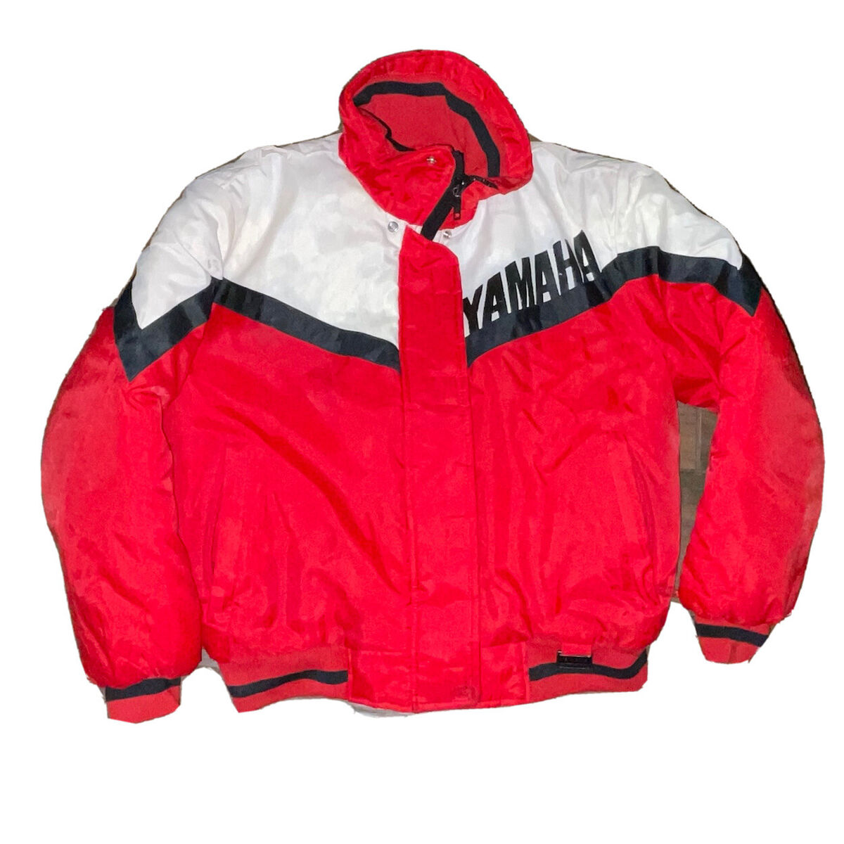 Vtg YAMAHA Racing Jacket Full Zip L Red Black White 90s Y2k Vtg YAMAHA Racing Jacket Full Zip L Red Black White 90s Y2k