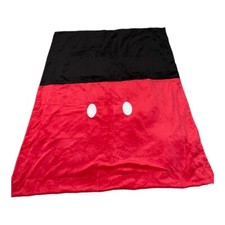 Disney Store Mickey Mouse Baby Blanket Plush Red Black