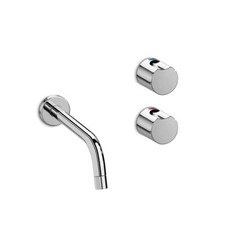 3 Hole Basin Mixer Tap Wall Mounted No Waste  in Chrome 5A3562C00 *CLEARANCE *