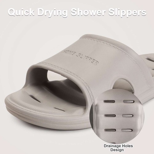 Womens Mens Slippers Bath Shower Non-Slip Bathroom Sandals Ourdoor Soft Shoes - 第 9/16 張圖片