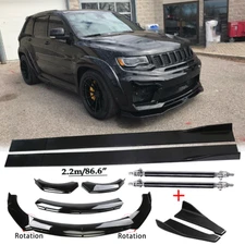 Front Bumper Lip Spoiler Side Skirts Rear Lip For Jeep Grand Cherokee Body