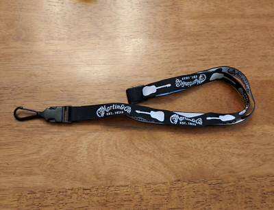 CF Martin Guitars Pro Black White Lanyard Nice NAMM 2024