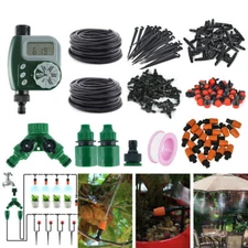 15M/30M Auto Drip Irrigation System Kit Timer Micro Sprinkler Garden Watering