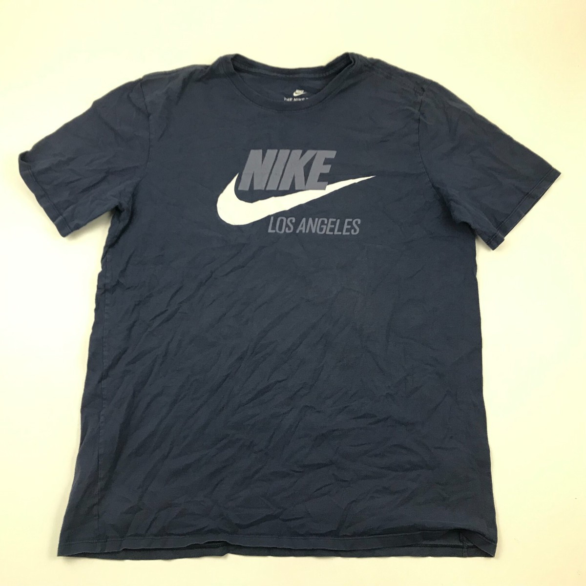 Nike アーセナル シャツ Mサイズ ネイビー Nike Los Angeles Shirt Size Large L Blue White Short Sleeve
