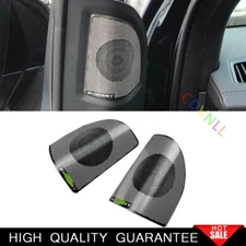 For Ford Ranger 2015-2021 Black Steels A Pillar Speaker Frame Cover Trim 2PCS