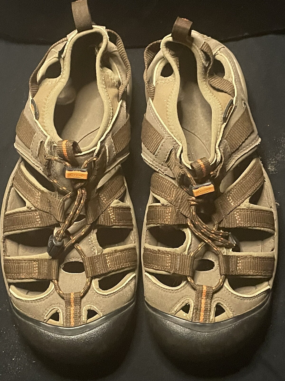 Scarpe comode da trekking all'aperto marroni Keen Owyhee taglia 9 da uomo marroni